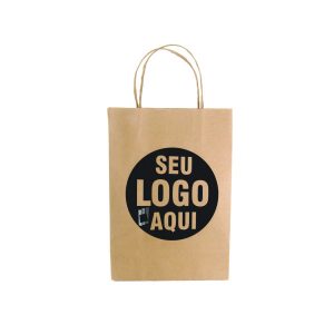 20 Sacolas De Papel Personalizadas Aniversário Média