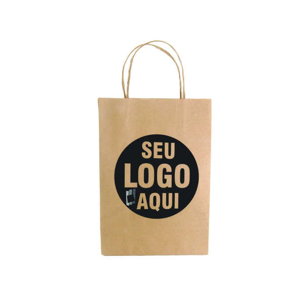 20 Sacolas De Papel Personalizadas Aniversário Média