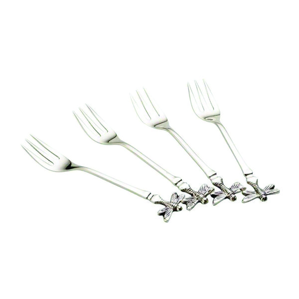 24 Mini Garfos Prateados Brinde
