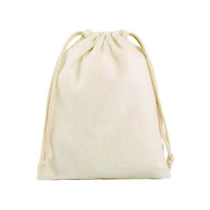 50 Unid Mochila Saco Algodão Cru Personalizado