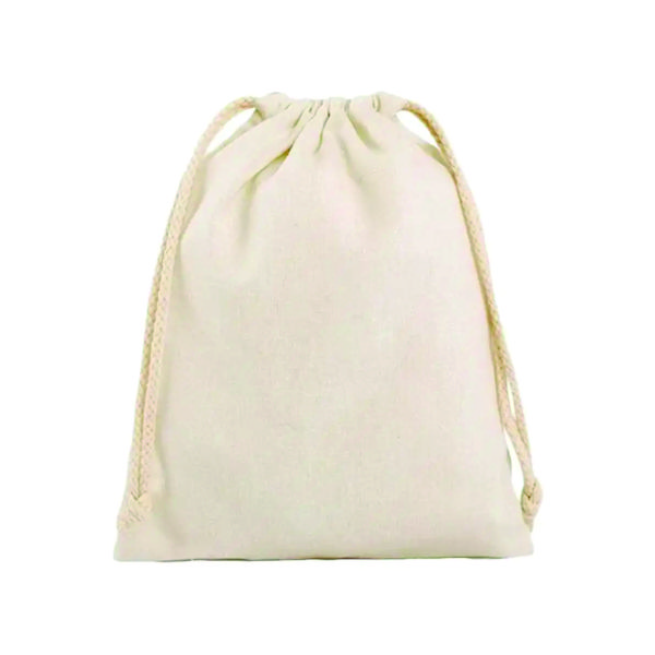 50 Unid Mochila Saco Algodão Cru Personalizado