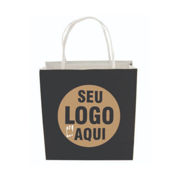 50 Unidades Sacola De Papel Personalizada 23x34x11