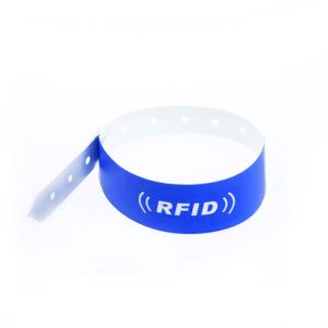Pulseira TYVEK ajustável com chip RFID NFC
