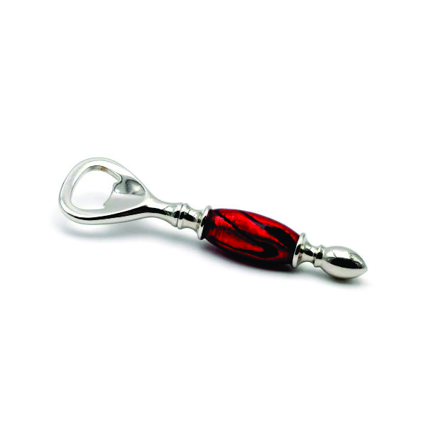 Abridor de garrafa vermelho