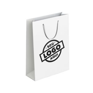 As 550 Sacolas Brancas em Papel Kraft Personalizada