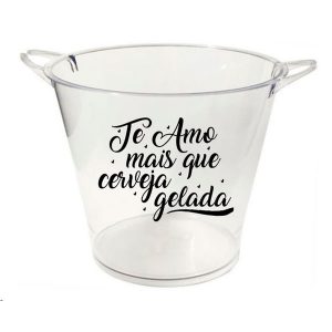 Balde de Gelo Personalizado Namorados