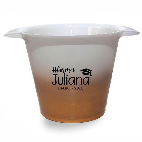 Balde de Gelo Personalizado para Formatura