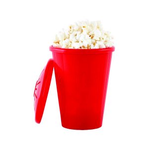 Balde de Pipoca Vermelho para Personalizar