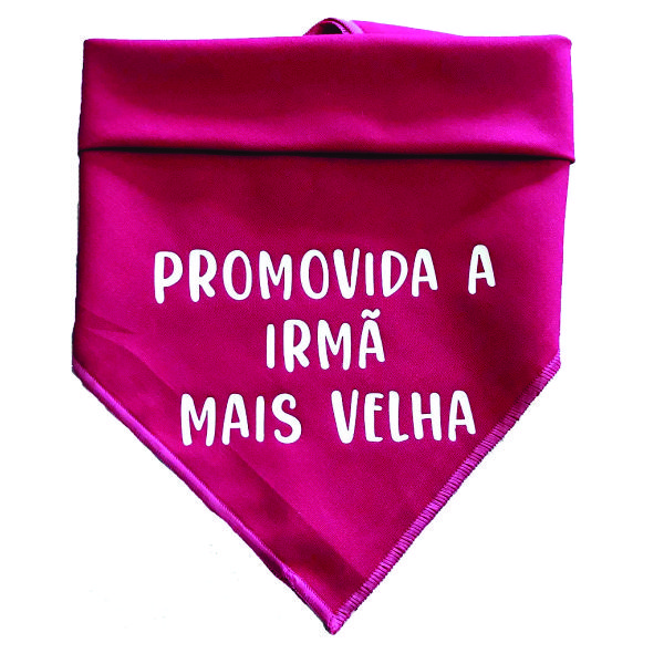 Bandana Pet Promovida a Irmã Mais Velha