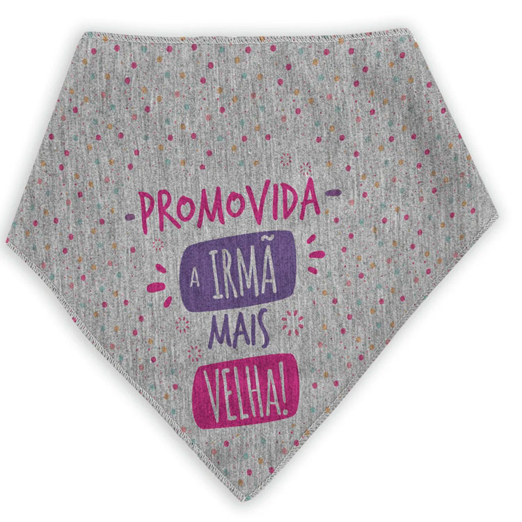 Bandana Para Cães e Gatos Promovida a Irmã Mais Velha