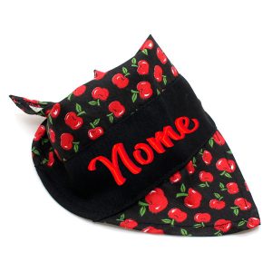 Bandana para Cachorro com Nome Bordado