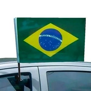 Bandeiras Plásticas do Brasil com suporte para carro
