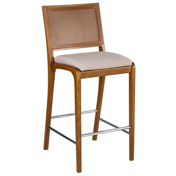 Banqueta Brigite Estofada Estrutura Design Sustentável