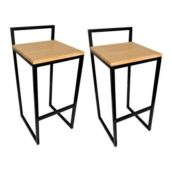 Banqueta Para Balcão Estilo Industrial 2 Peças Personalizado