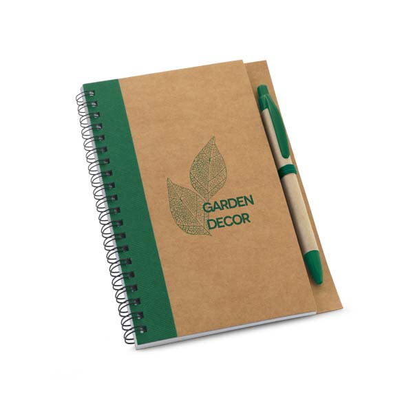 Bloco de Notas Sustentável Com Caneta
