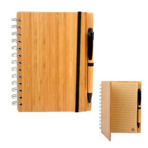 Bloco Promocional com Capa de Bambu