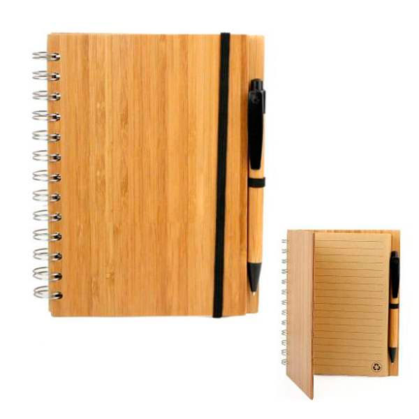 Bloco Promocional com Capa de Bambu