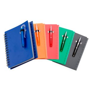 Bloco de Anotações com Capa Plástica