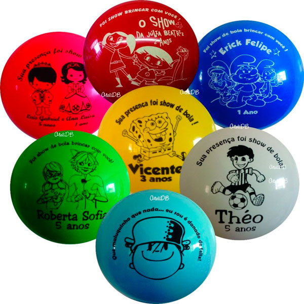 Bola de vinil personalizada atacado