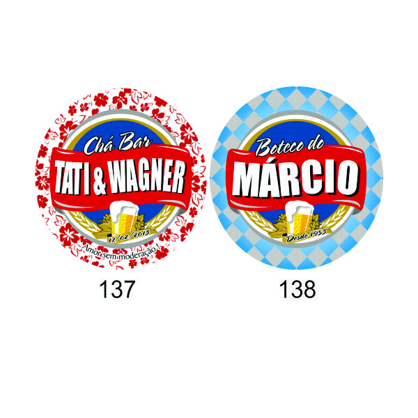 Bolachas chopp papel personalizada
