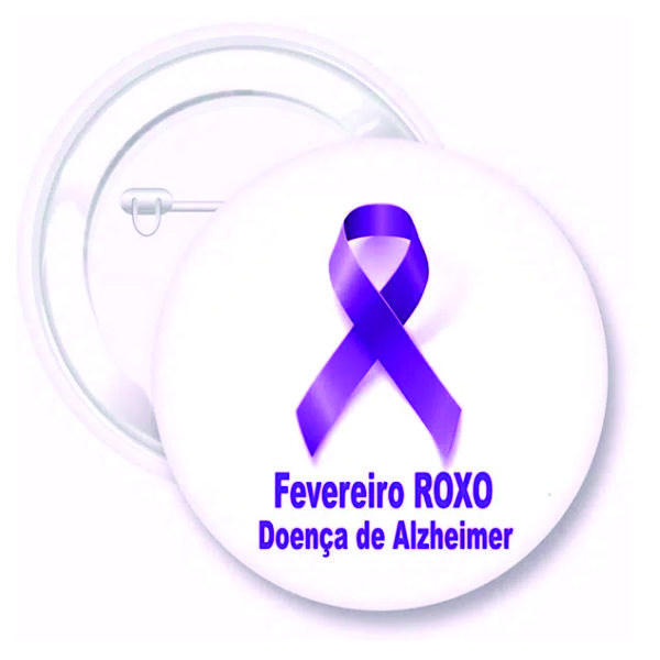 Botton Fevereiro Roxo