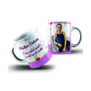 Caneca personalizada com foto e frase