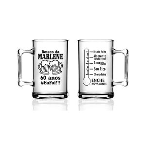 Caneca de chopp personalizada acrílico