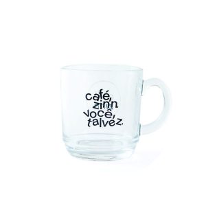 Caneca de vidro para café
