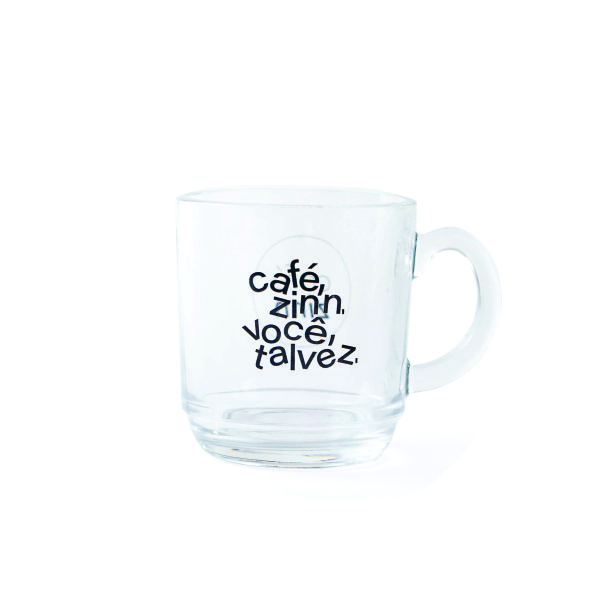 Caneca de vidro para café