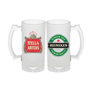 Caneca de chopp personalizada de vidro