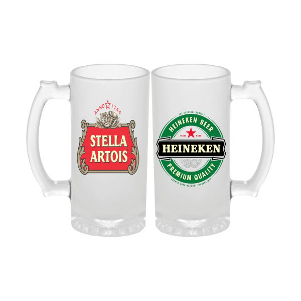 Caneca de chopp personalizada de vidro