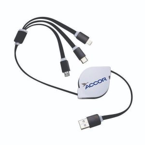 Cabo 3 pontas para power bank