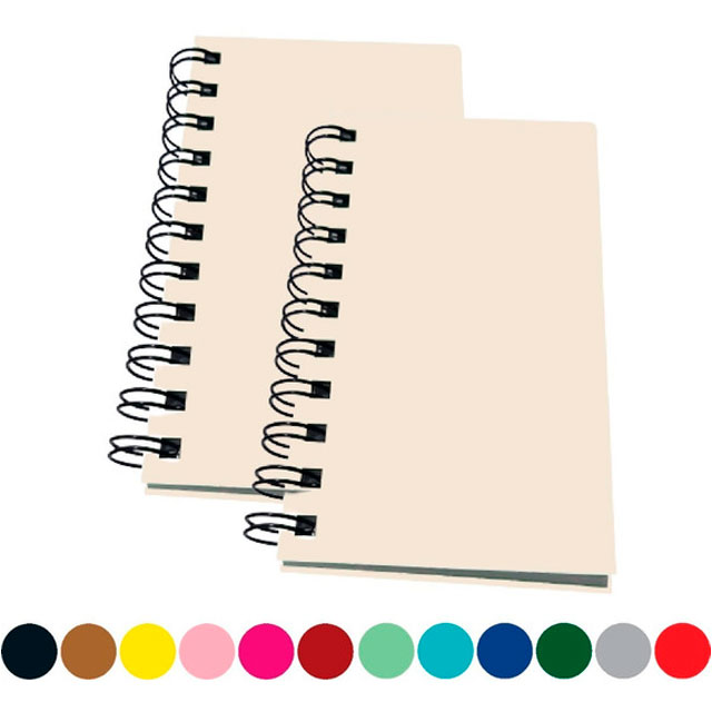 Caderno capa dura arame duplo