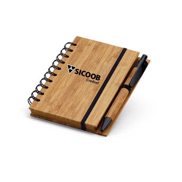 Caderno com Caneta