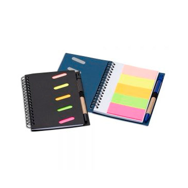 Bloco de Anotações com Post It e Caneta