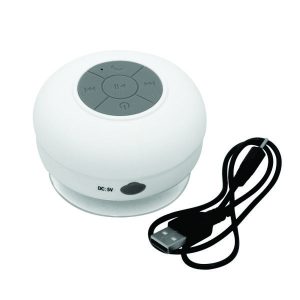 Caixa som com microfone para brindes