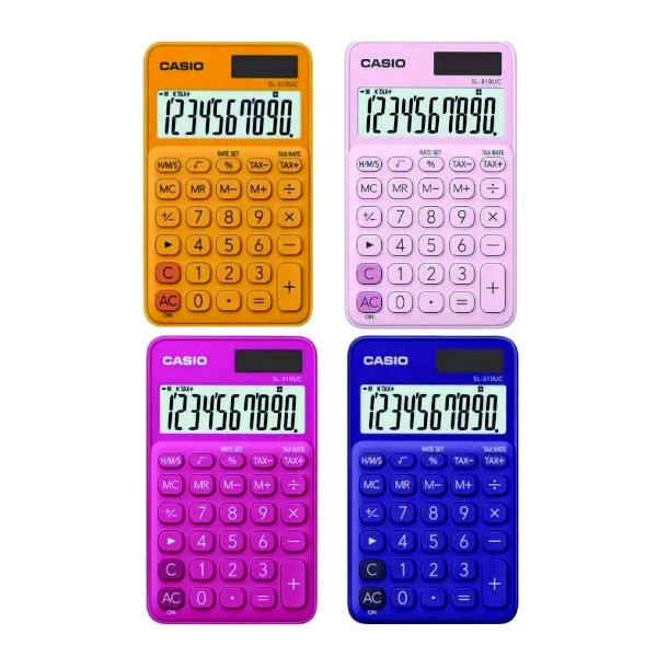 Calculadora com detalhes em Borracha