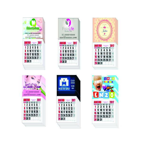 Calendário Como Imã de Geladeira