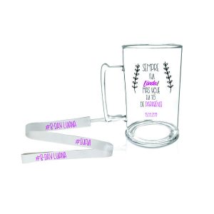 Canecas Personalizadas Acrílico com Cordão