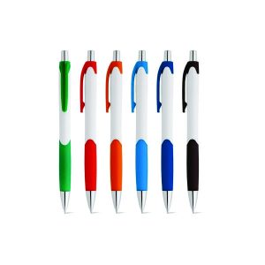 Caneta colorida com grip personalizada