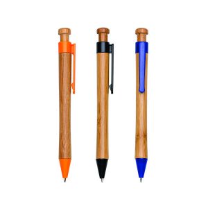 Caneta de Bambu Personalizada