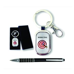 Caneta e Chaveiro Personalizado Marketing