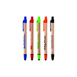 Caneta ecológica personalizada touch