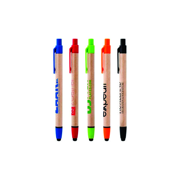 Caneta ecológica personalizada touch