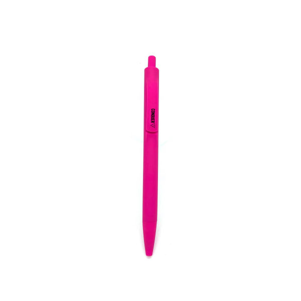 Caneta personalizada com clip colorido
