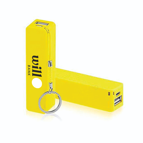 Carregador de Celular Power Bank Amarelo