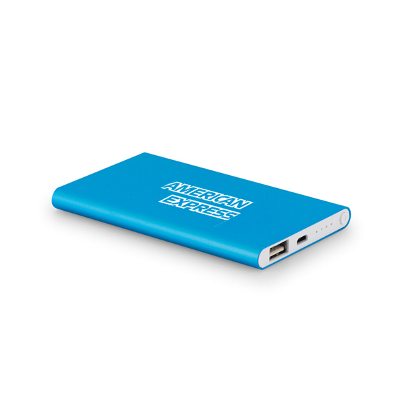Carregador de Celular Power Bank Azul