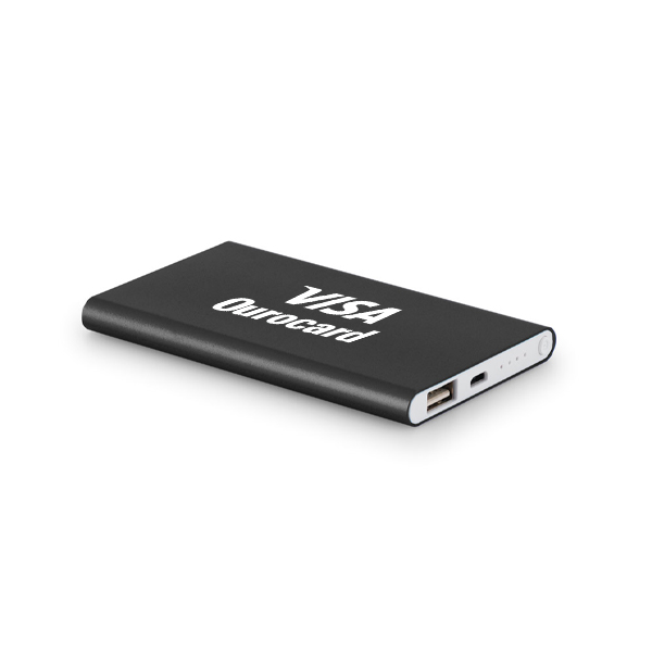 Carregador de Celular Power Bank Preto