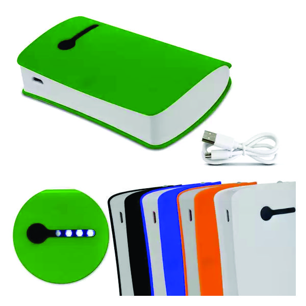 Carregador de Celular Power Bank Verde
