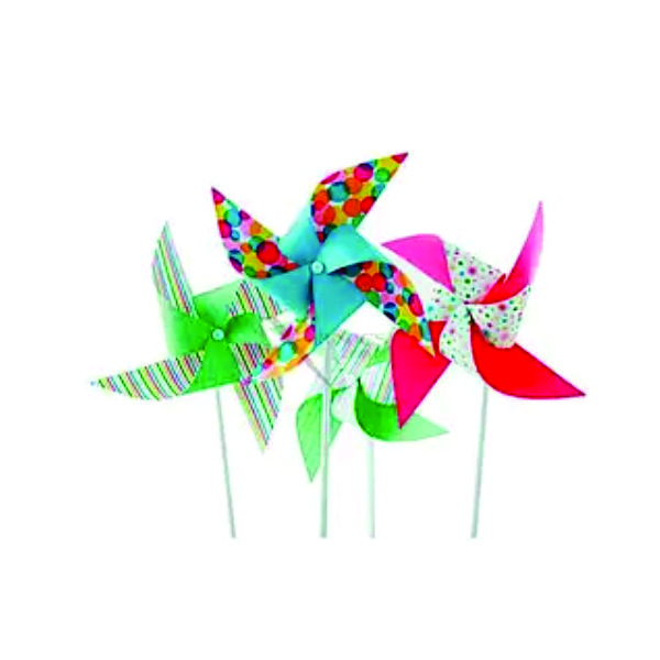 Cata ventos de Papel Decorativos 8 Pontas